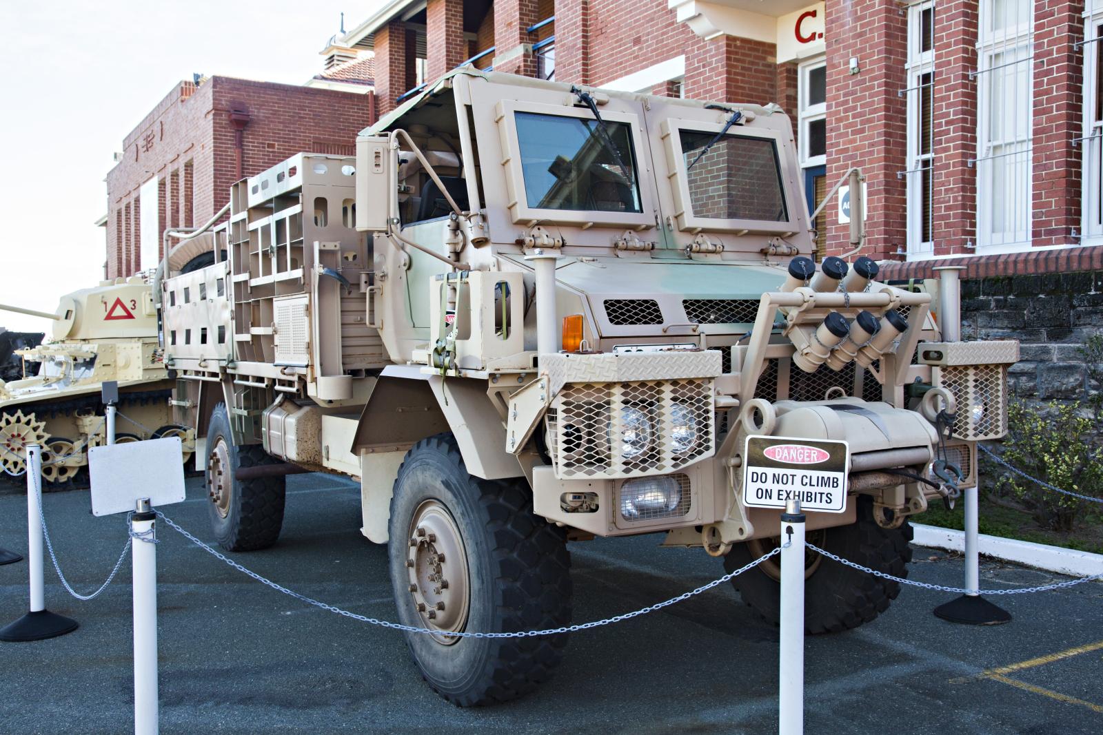 Front oblique view of Unimog Mothership