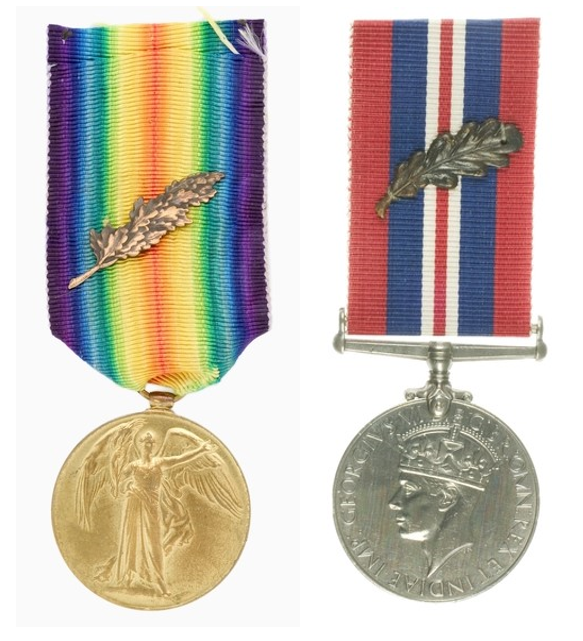 Mentioned in Despatches insignia as worn