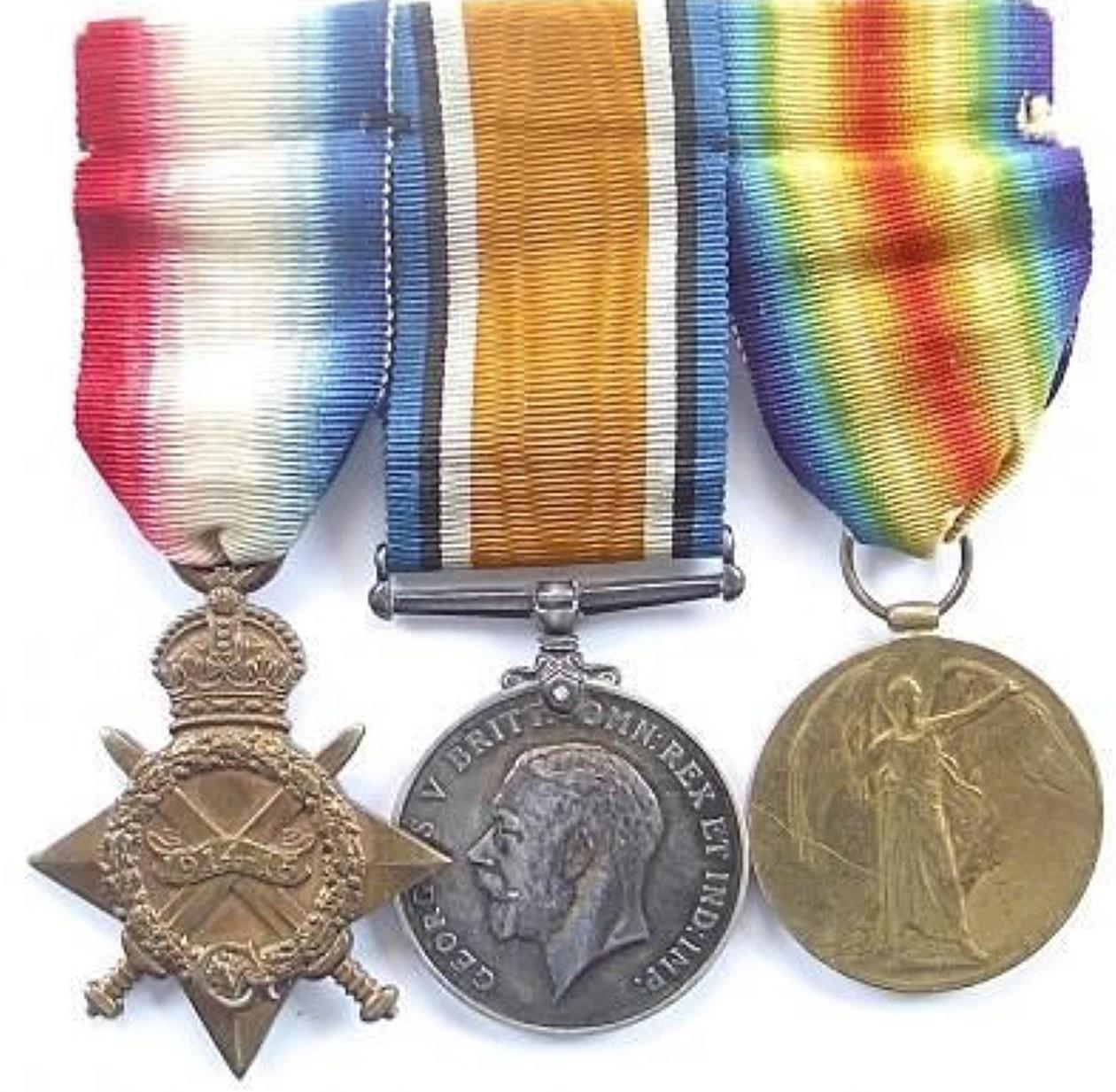 World War 1 Medal Trio