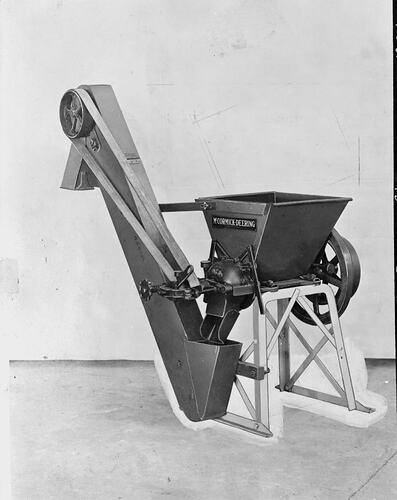 An IHC GL-250 Feed Grinder with elevator. Image courtesy Museums Victoria