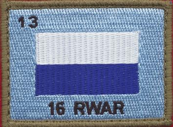 Current Colour Patch of 16 Battalion RWAR