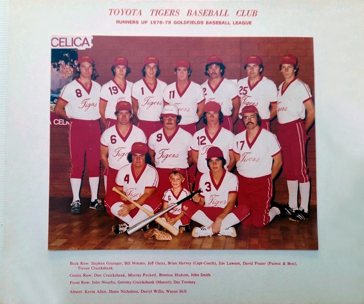 1978-79 Toyota Tigers Baseball Team