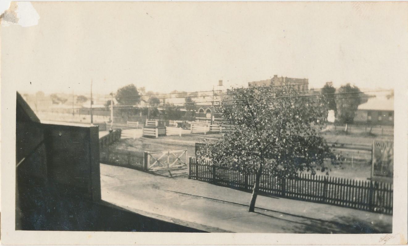 Clive Street overlooking Railway Crossing