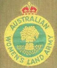 Australian Women's Land Army badge