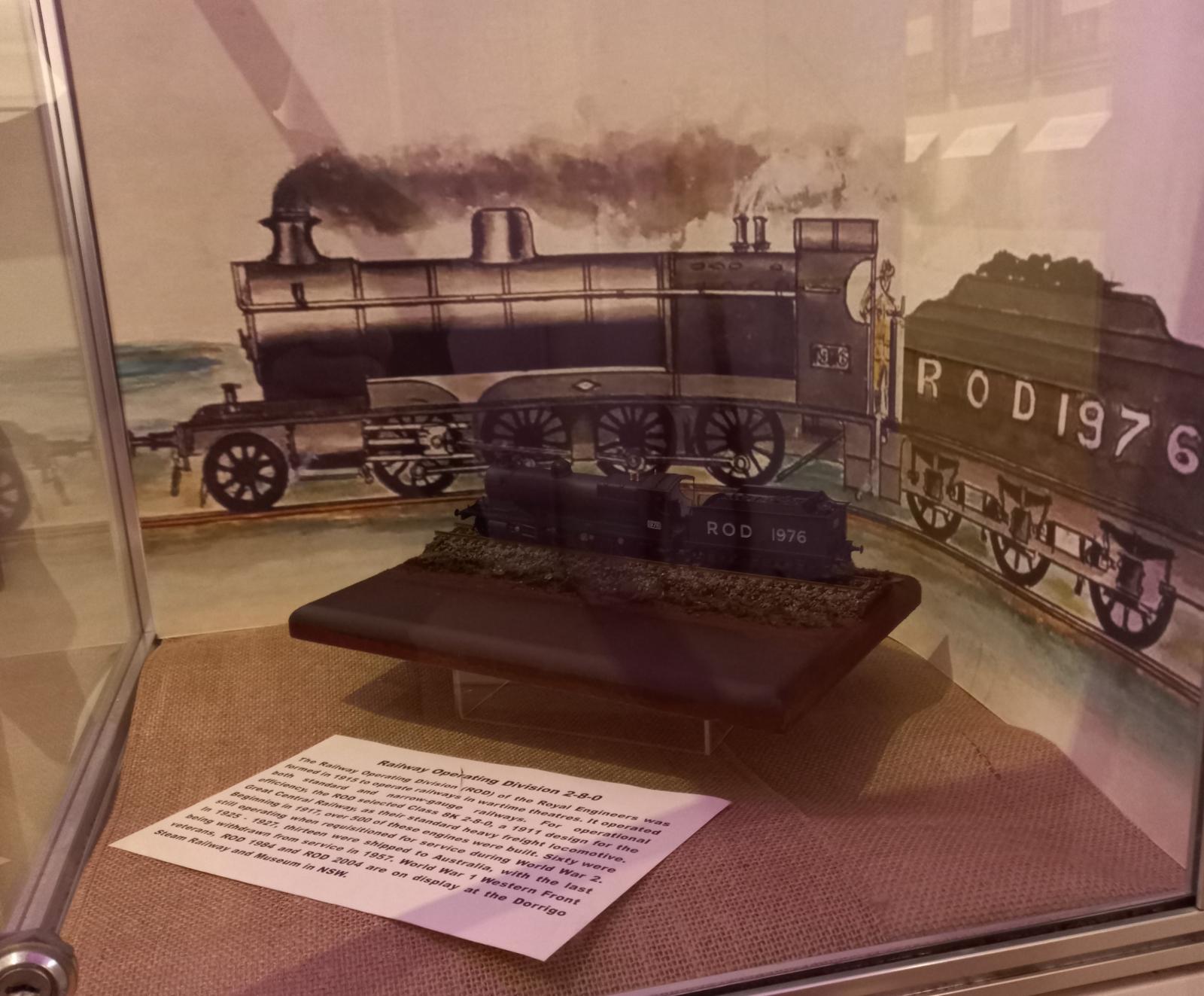 Model as displayed in Rail Art Exhibition