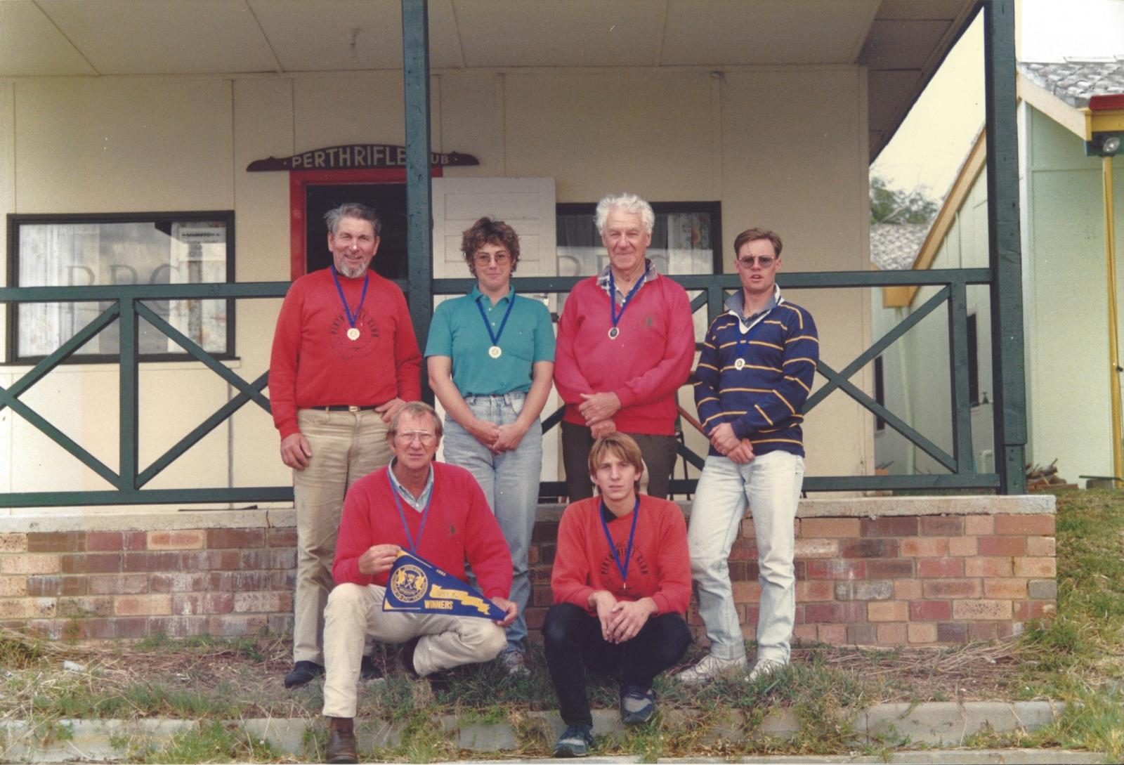 PRC Team in front of clubhouse