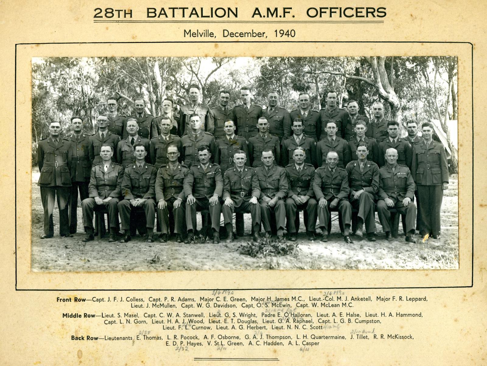 Battalion Officers