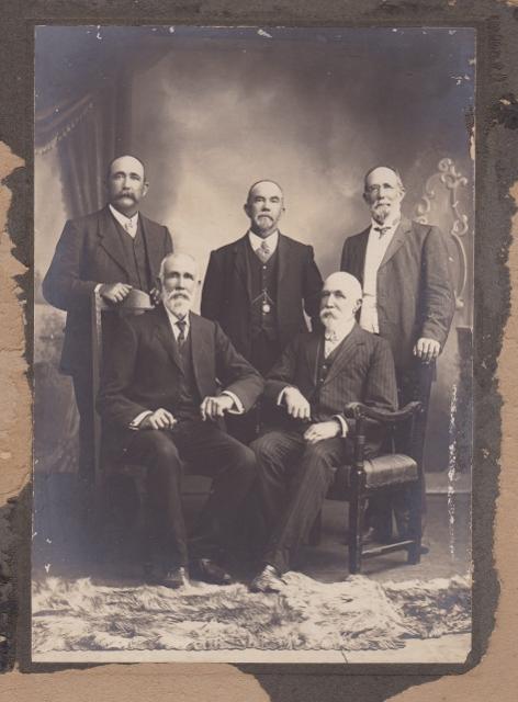 5 sons of Frederick & Harriet Morrell