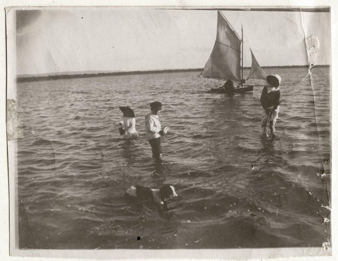 Yacht on Lake Jandakot 1914