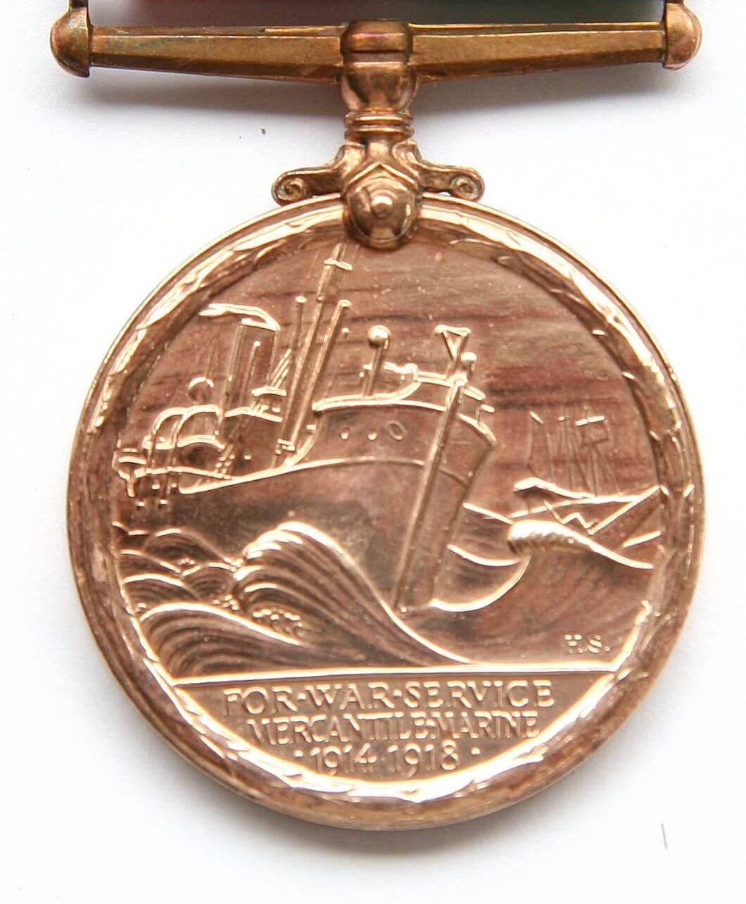 Merchant Marine War Medal Reverse