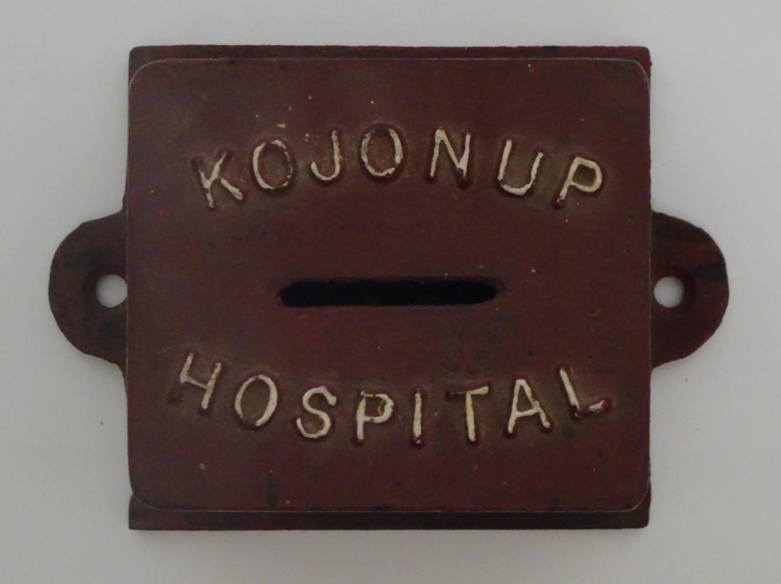 Top view of hospital donation box