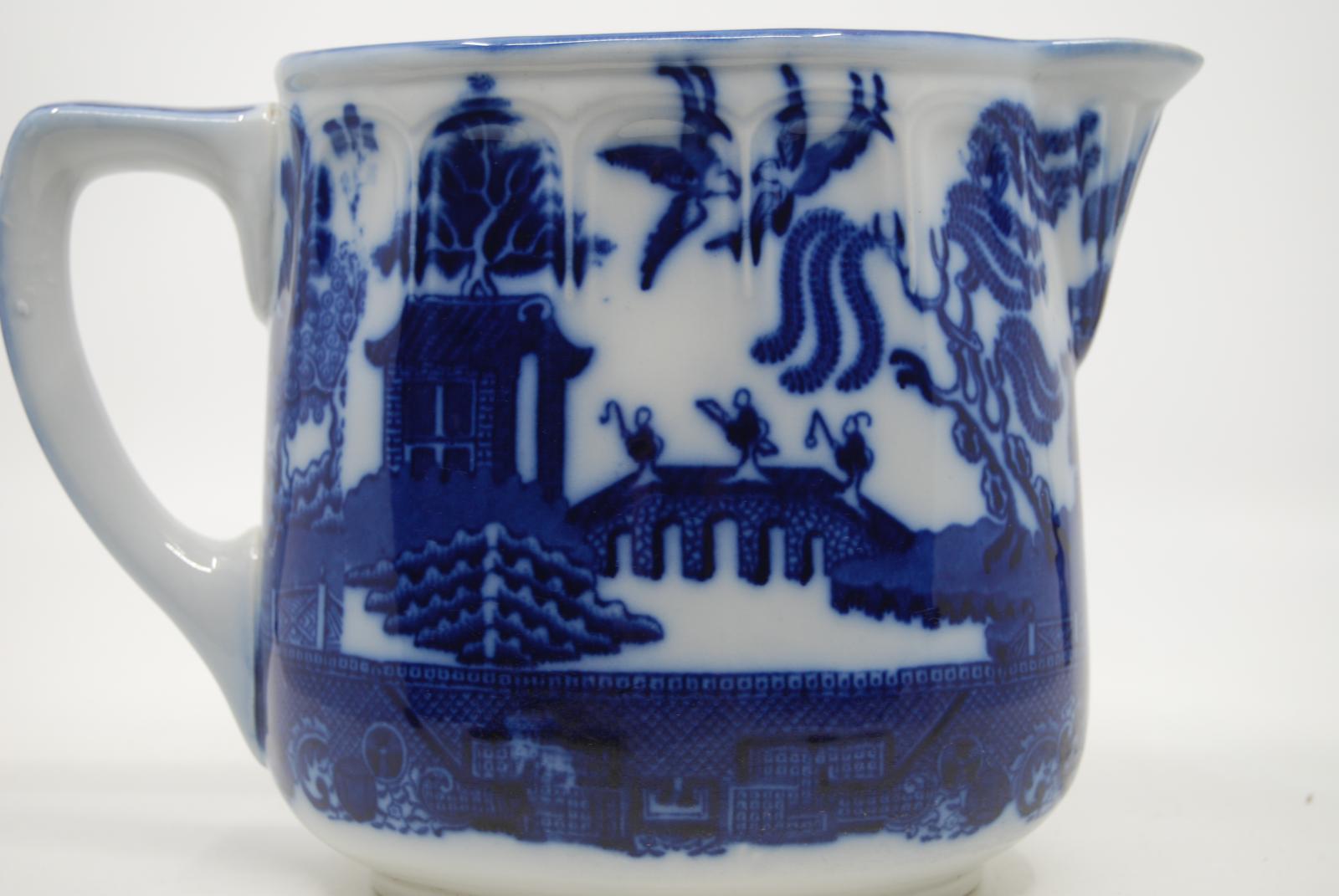 Willow pattern milk jug side 1