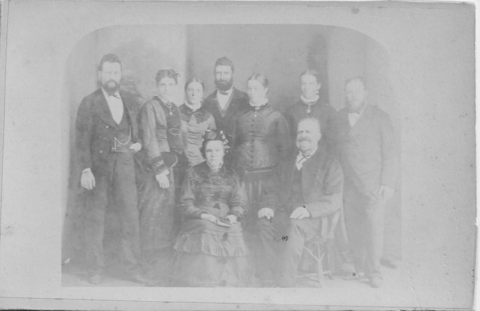 elieved to be the Knapton Family c1880s with George Knapton seated at the front. Photo 2402 from the BHS Archive