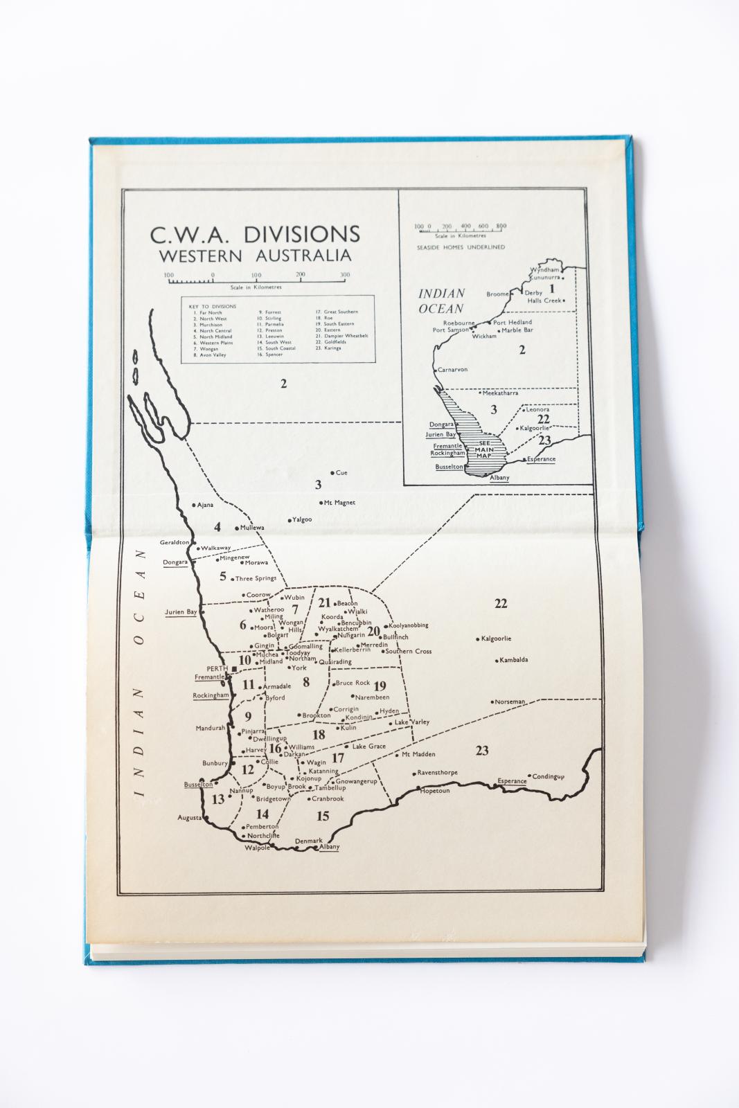 Her Name is Woman - inside back cover (map of CWA of WA Divisions)