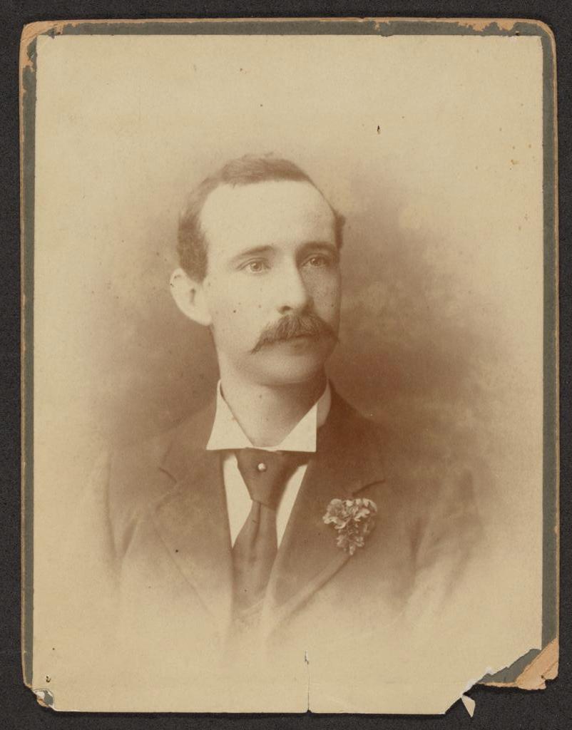 photograph of a man with a moustache 