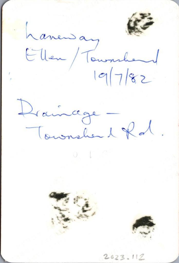 handwriting on back of photograph