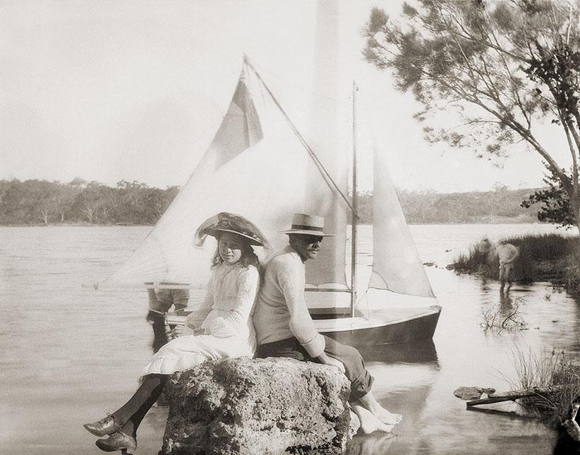 River Scene c1915