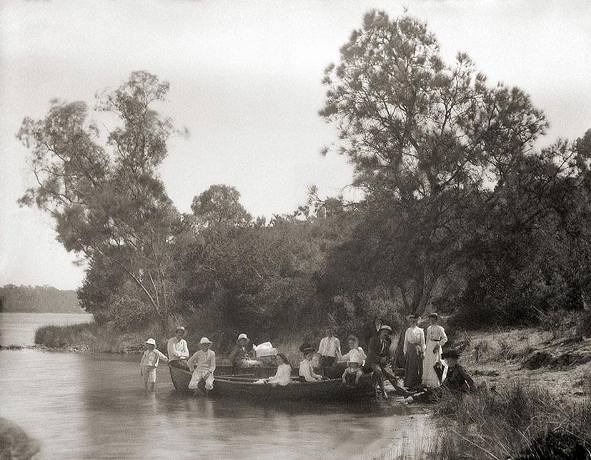 River Scene c1910