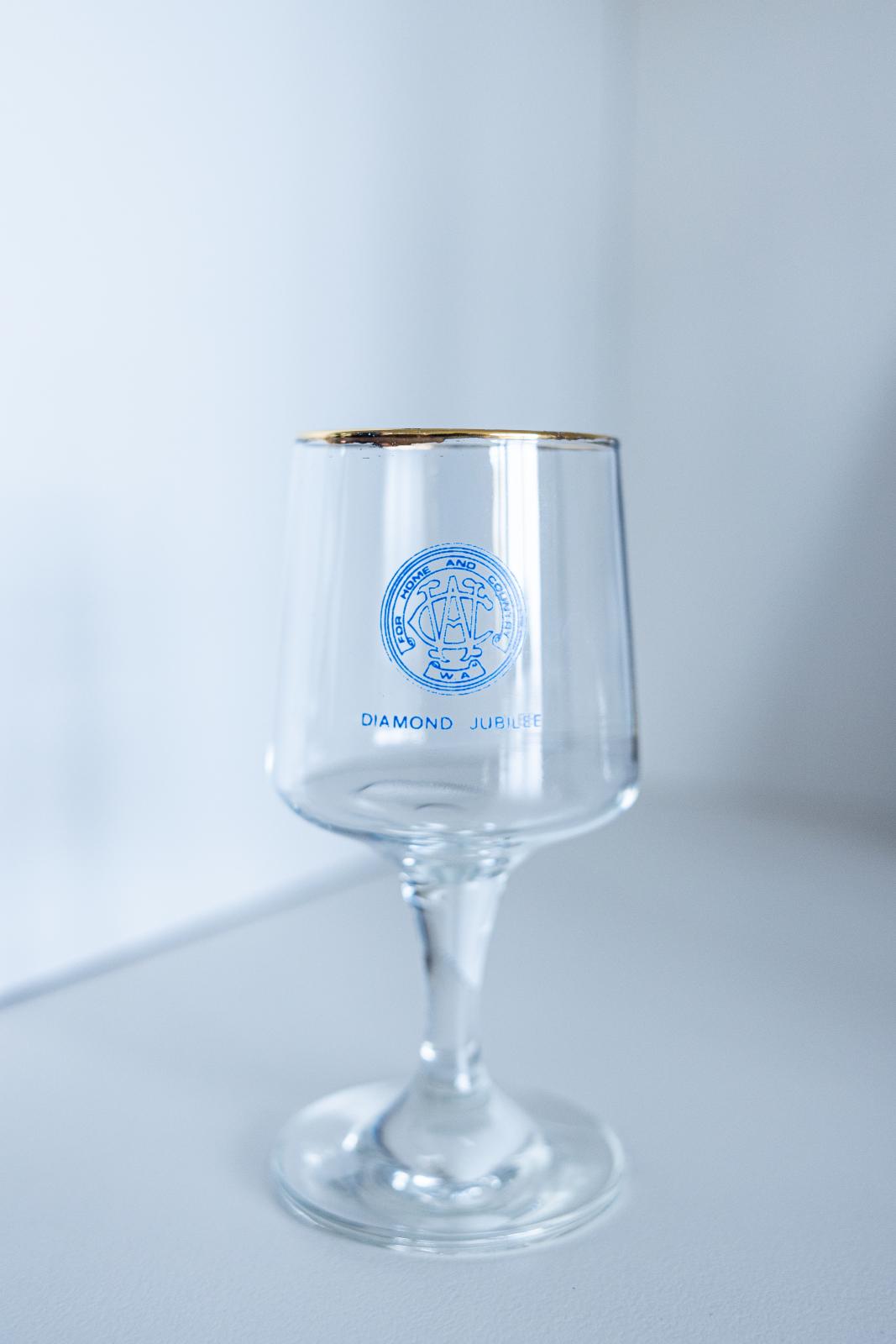 Diamond Jubilee wine glass 