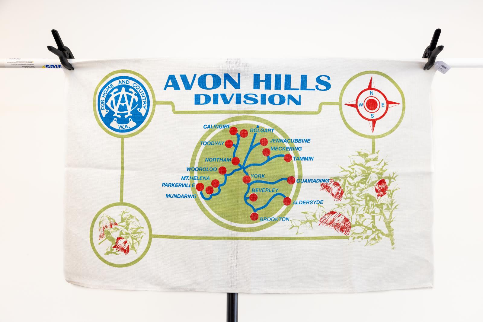 Avon Hills tea towel