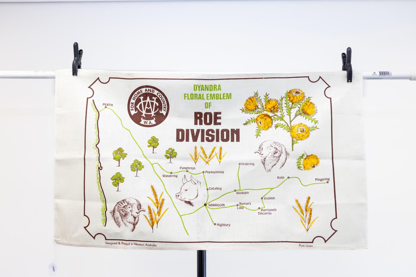 Roe Division tea towel 1