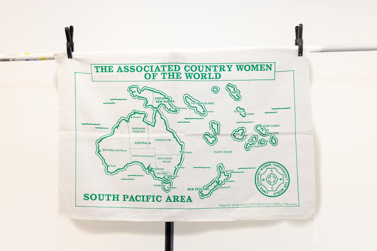 ACWW South Pacific Conference tea towel NZ 1