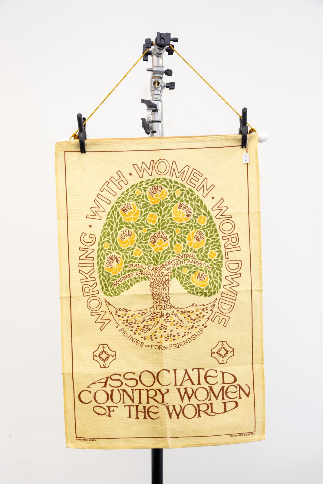 Working with Women World Wide commemorative tea towel 