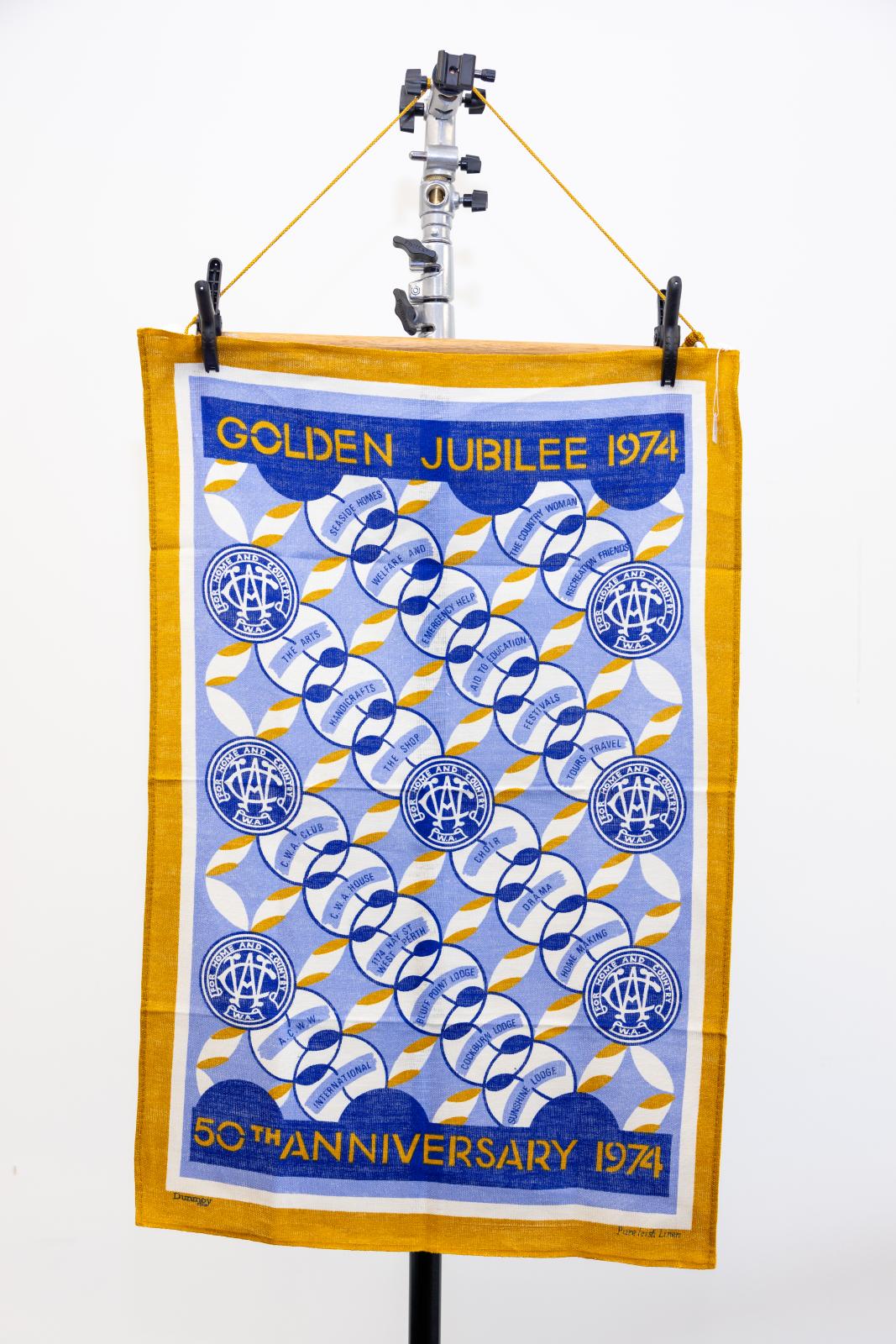 Golden Jubilee tea towel