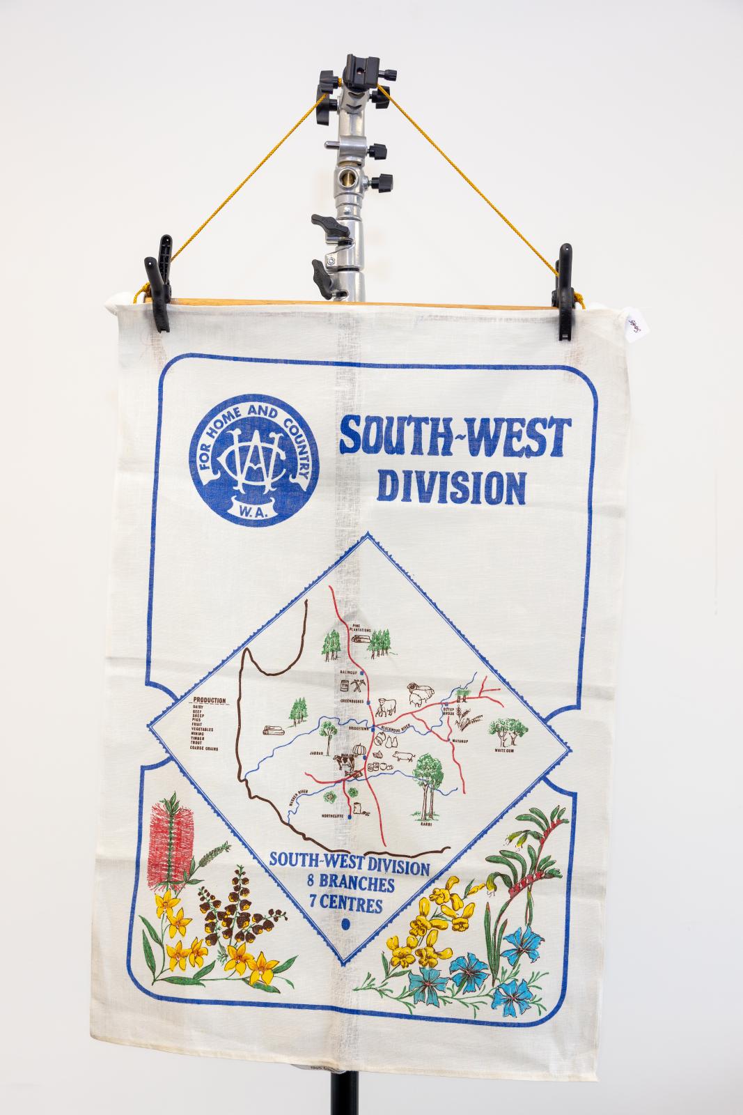 South West Division tea towel