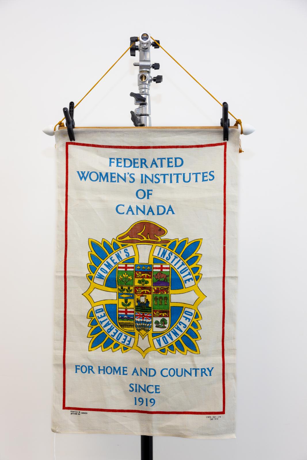 Fed Women's Inst  of Canada tea towel