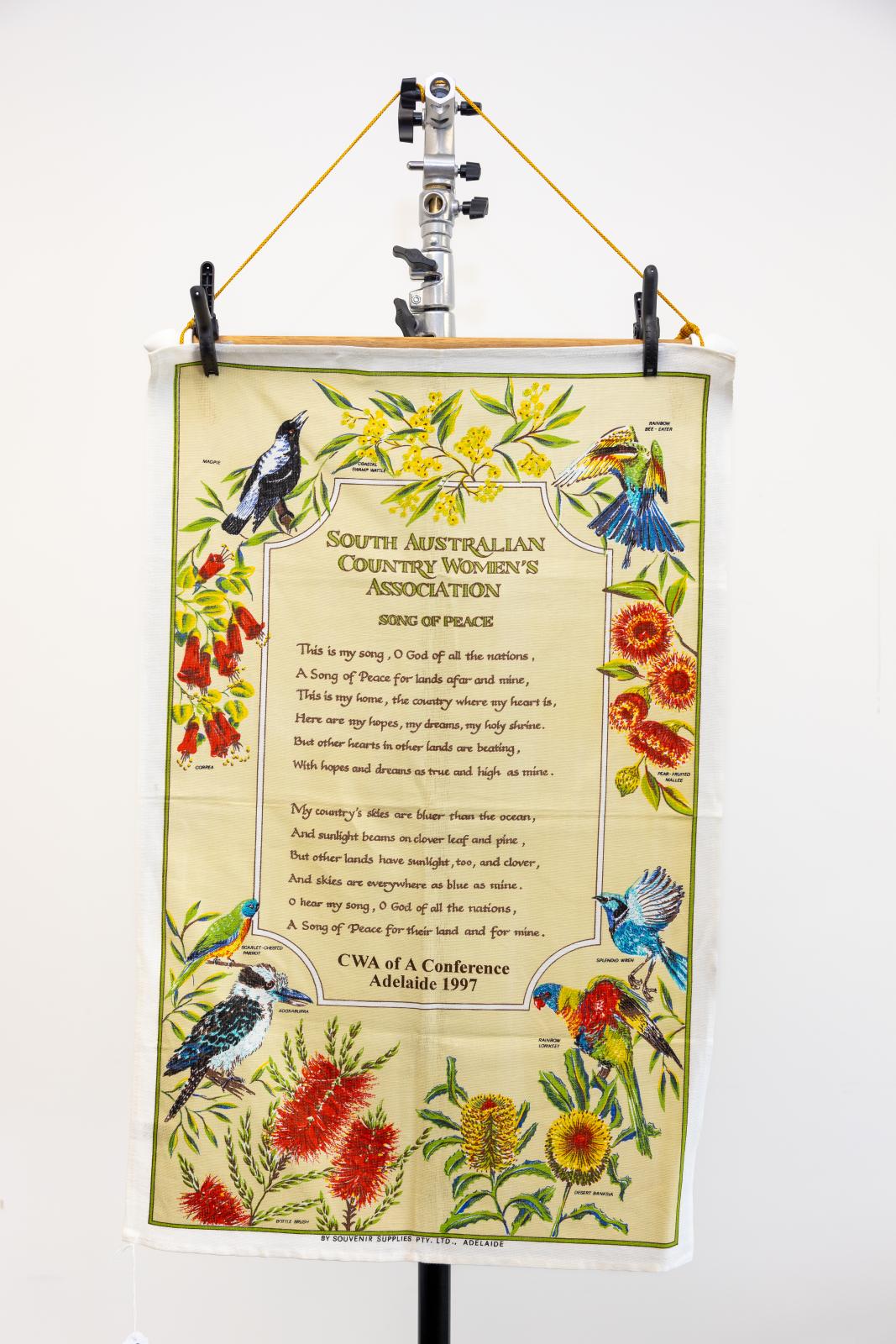 SACWA Song of Praise tea towel