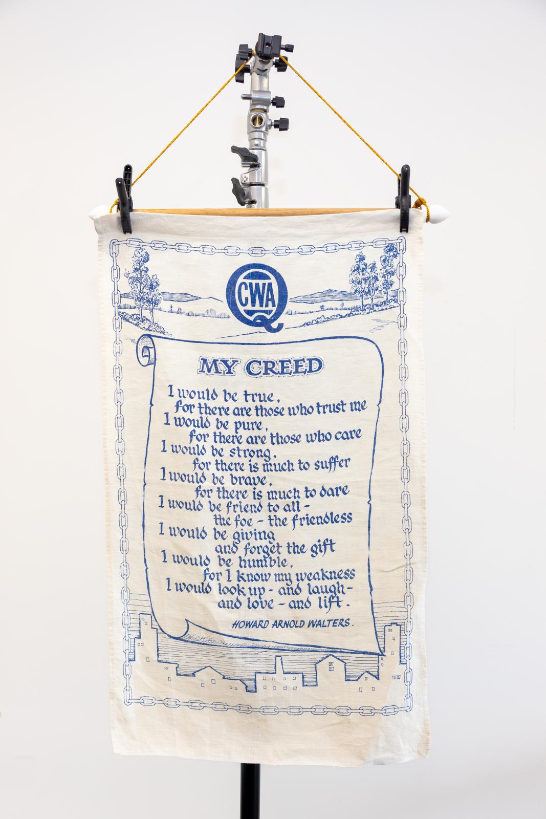 QCWA tea towel