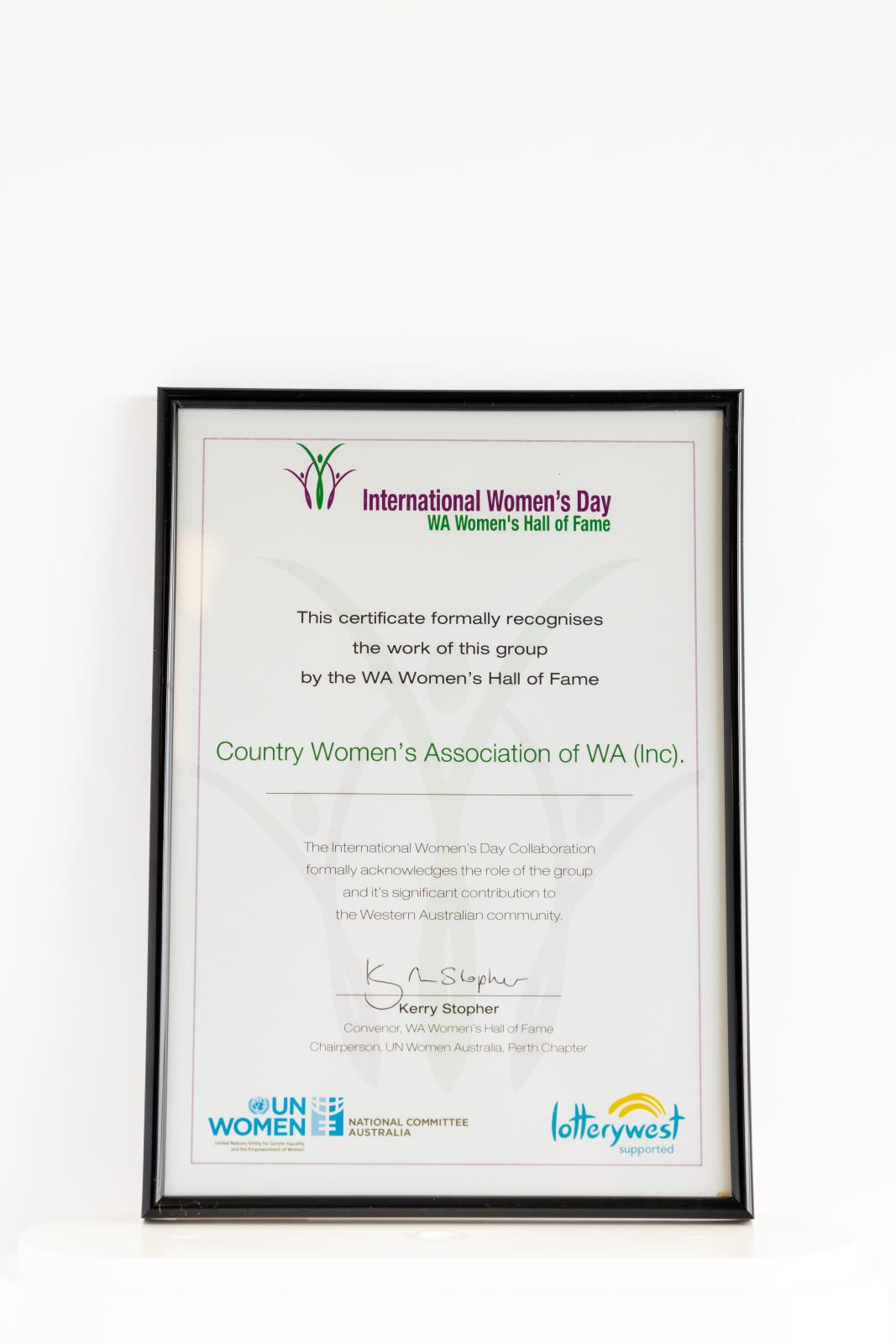 IWD Certificate