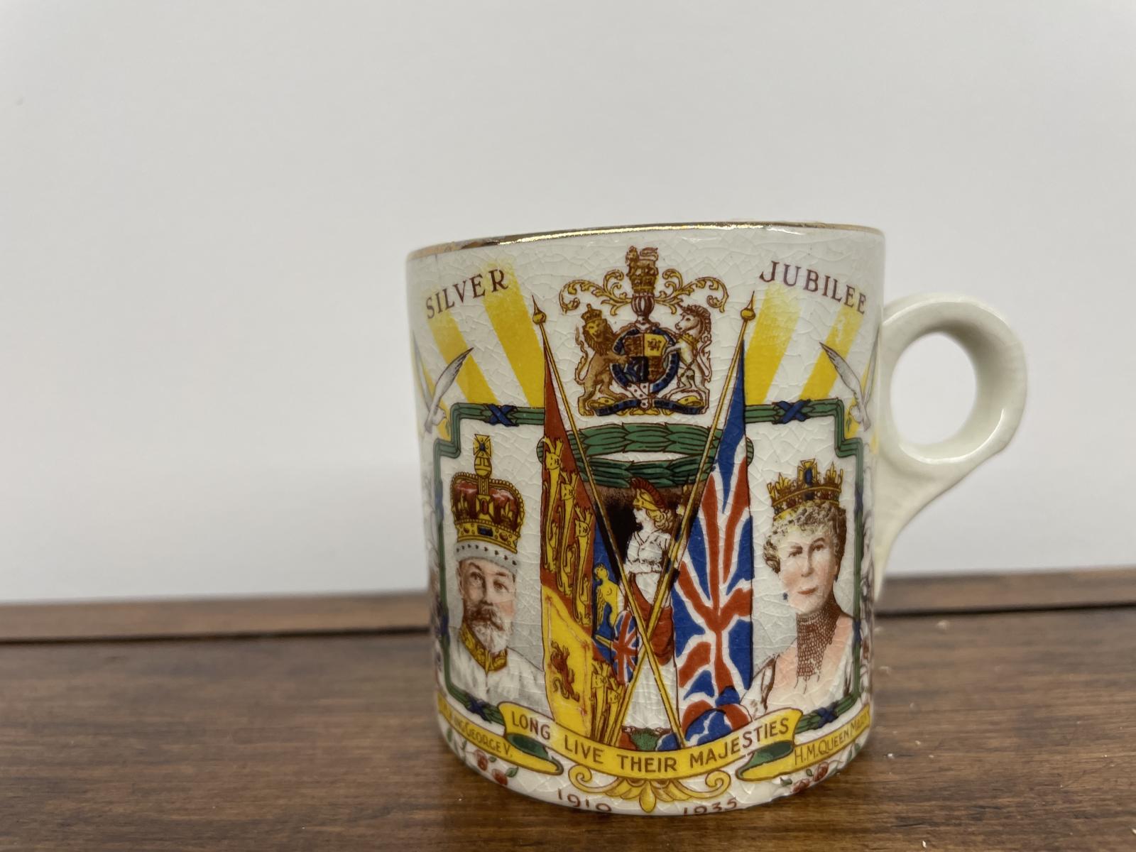 King George V Silver Jubilee Mug