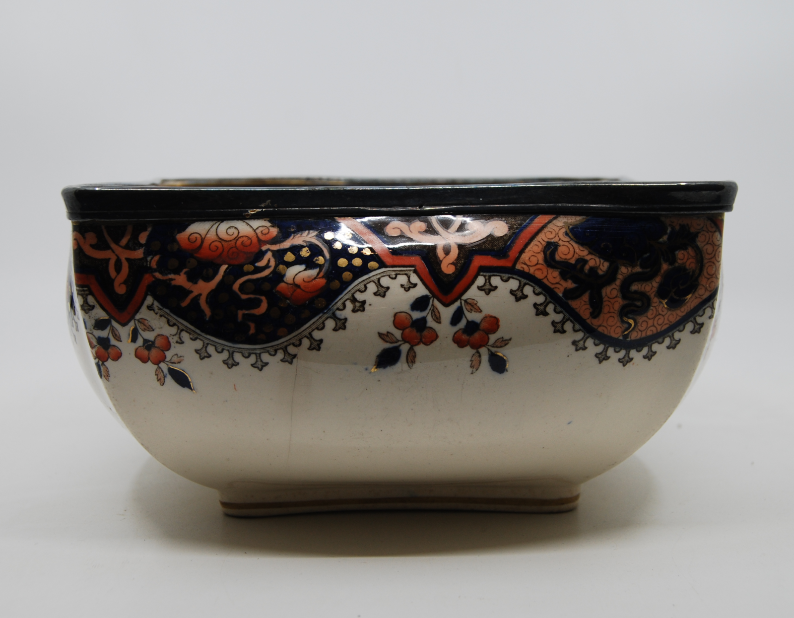 Doulton Serving Bowl with Chinoiserie Transferware