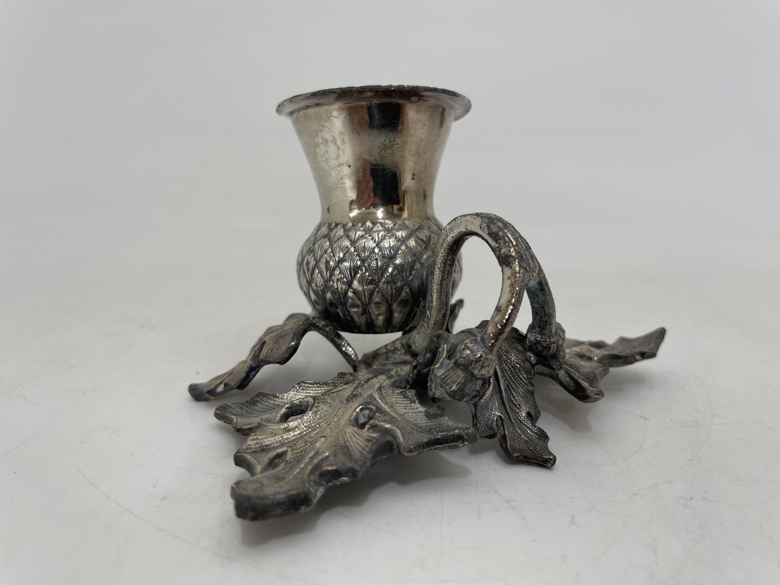 Scottish Thistle candlestick holder