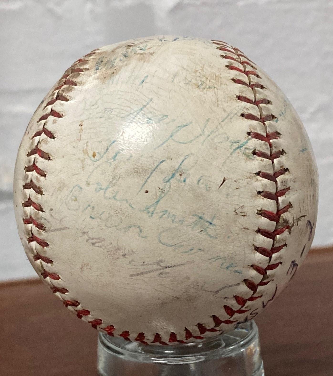 1966 Claxton Shield baseball - signed by WA team