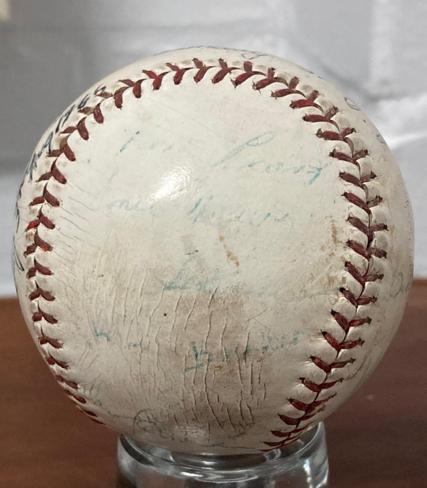 1966 Claxton Shield baseball - signed by WA team