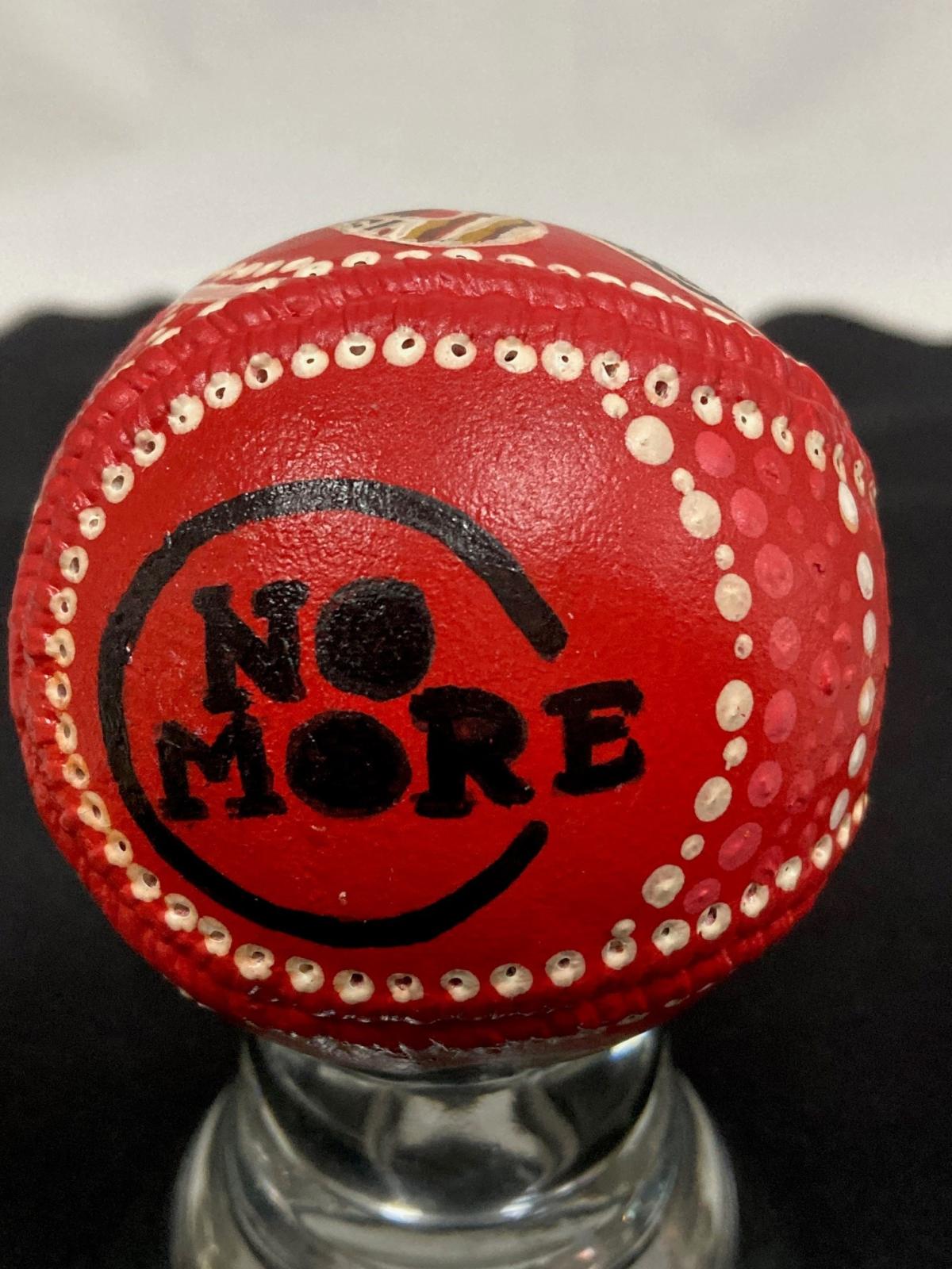 'No More' Campaign Indigenous design baseball