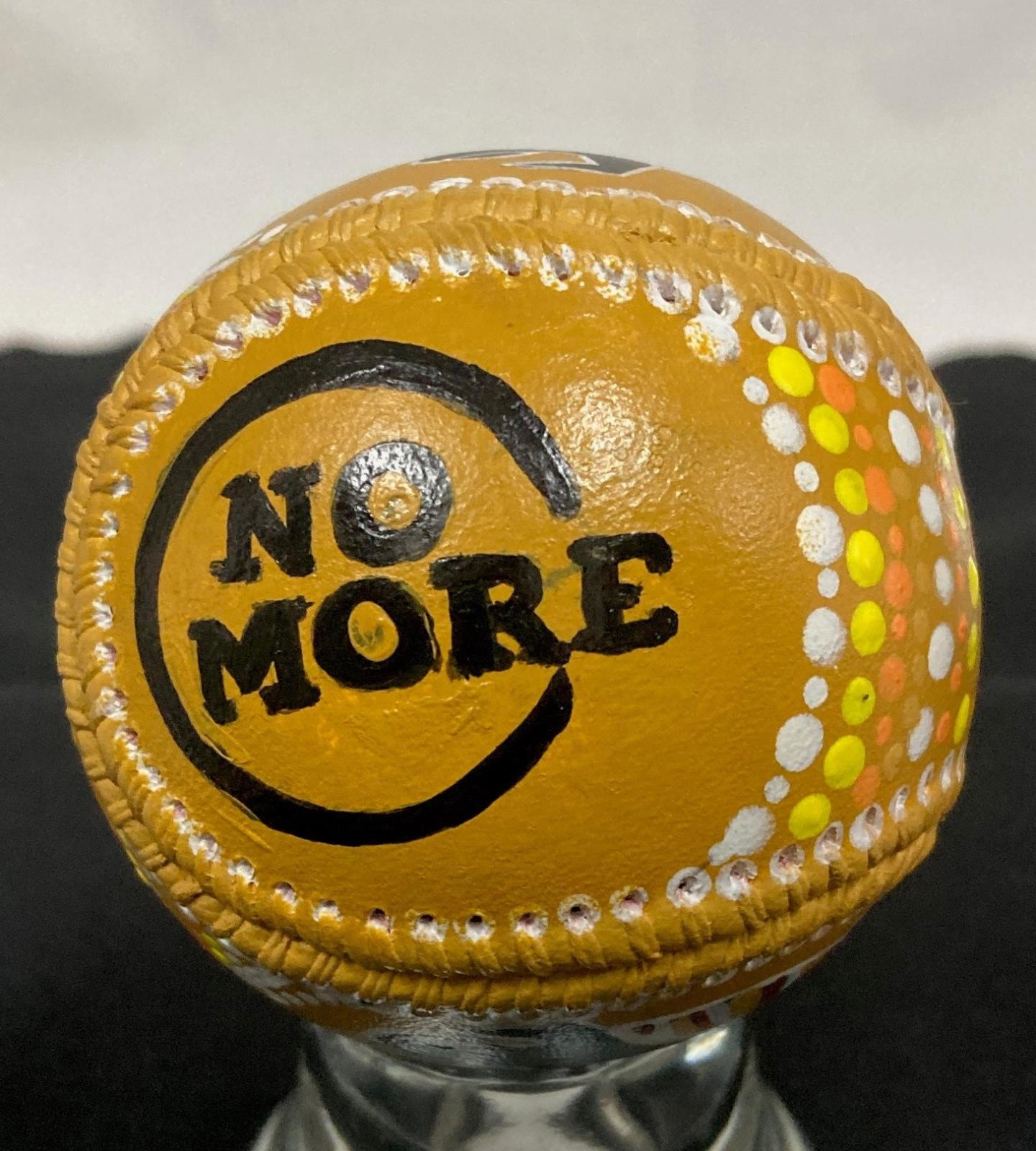 'No More' Campaign Indigenous design baseball