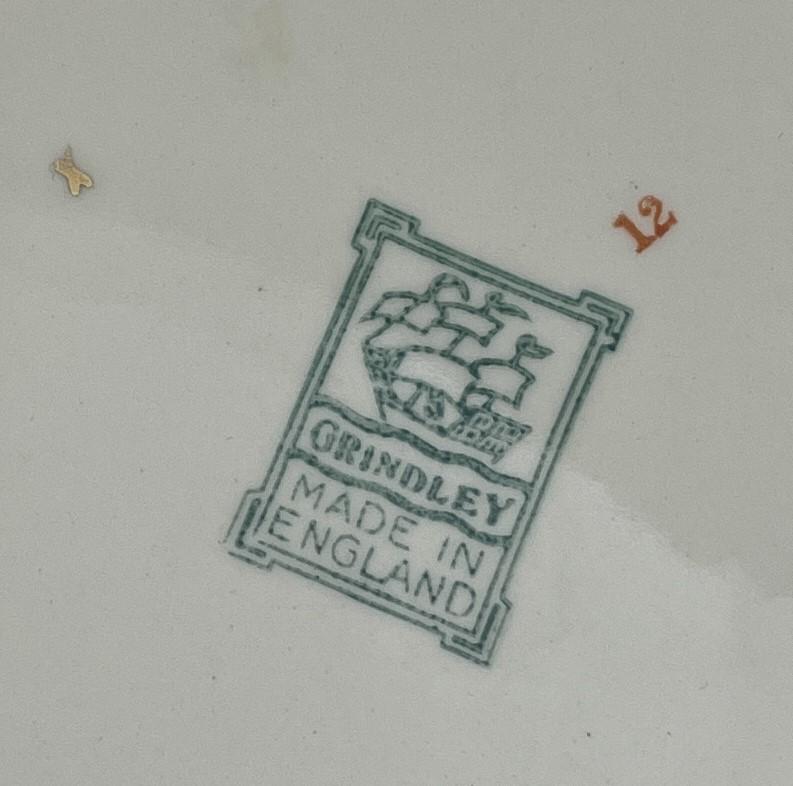 Grindley mark and design number on the base of the tray