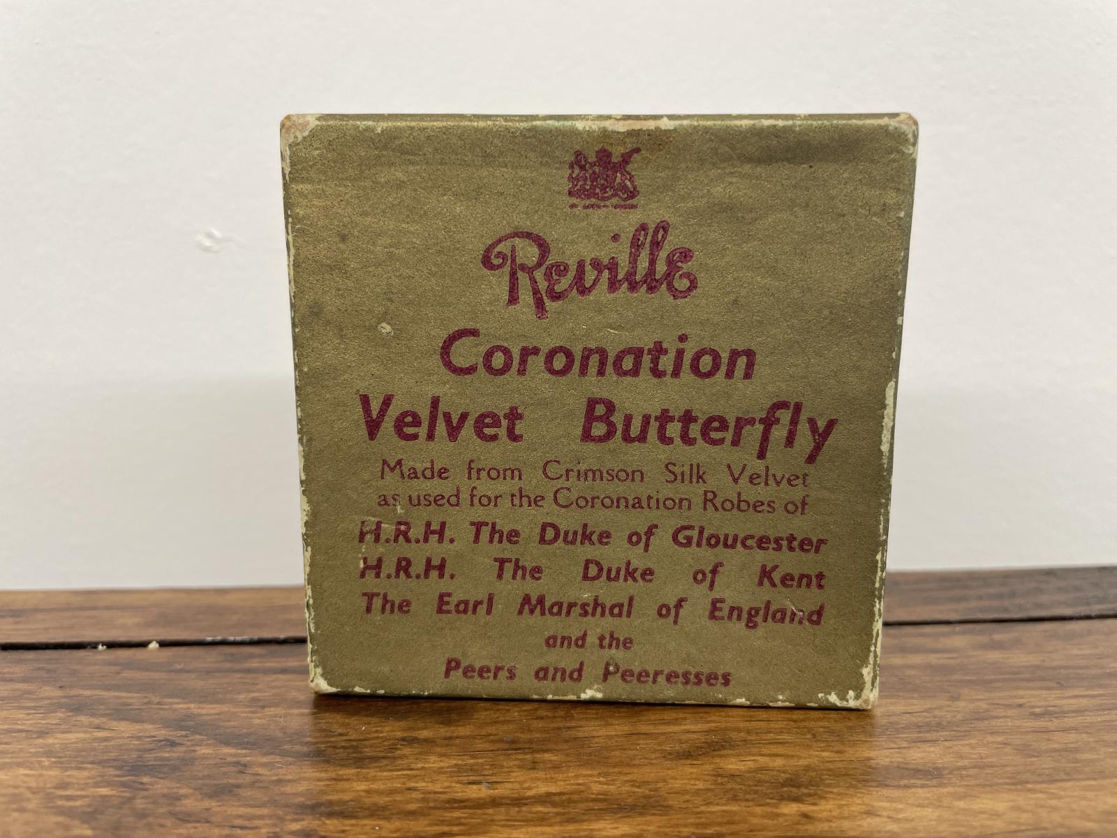 Coronation Velvet Butterfly box