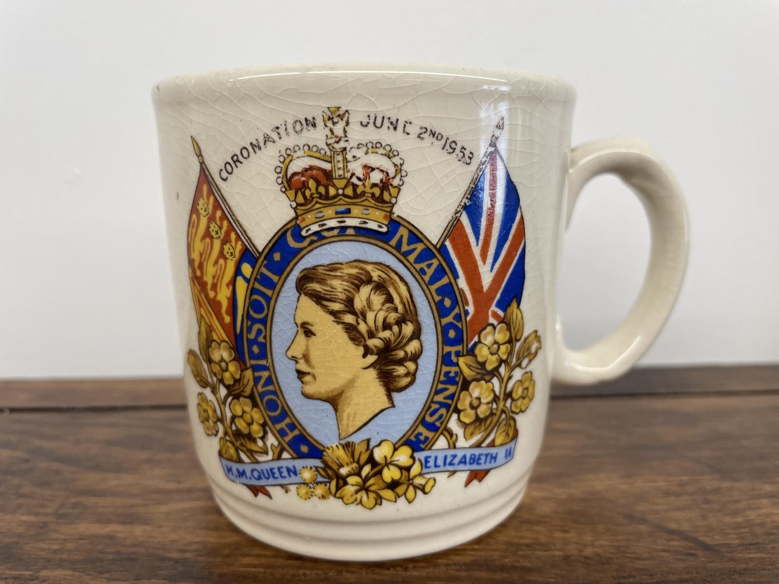 Queen Elizabeth II Coronation Mug