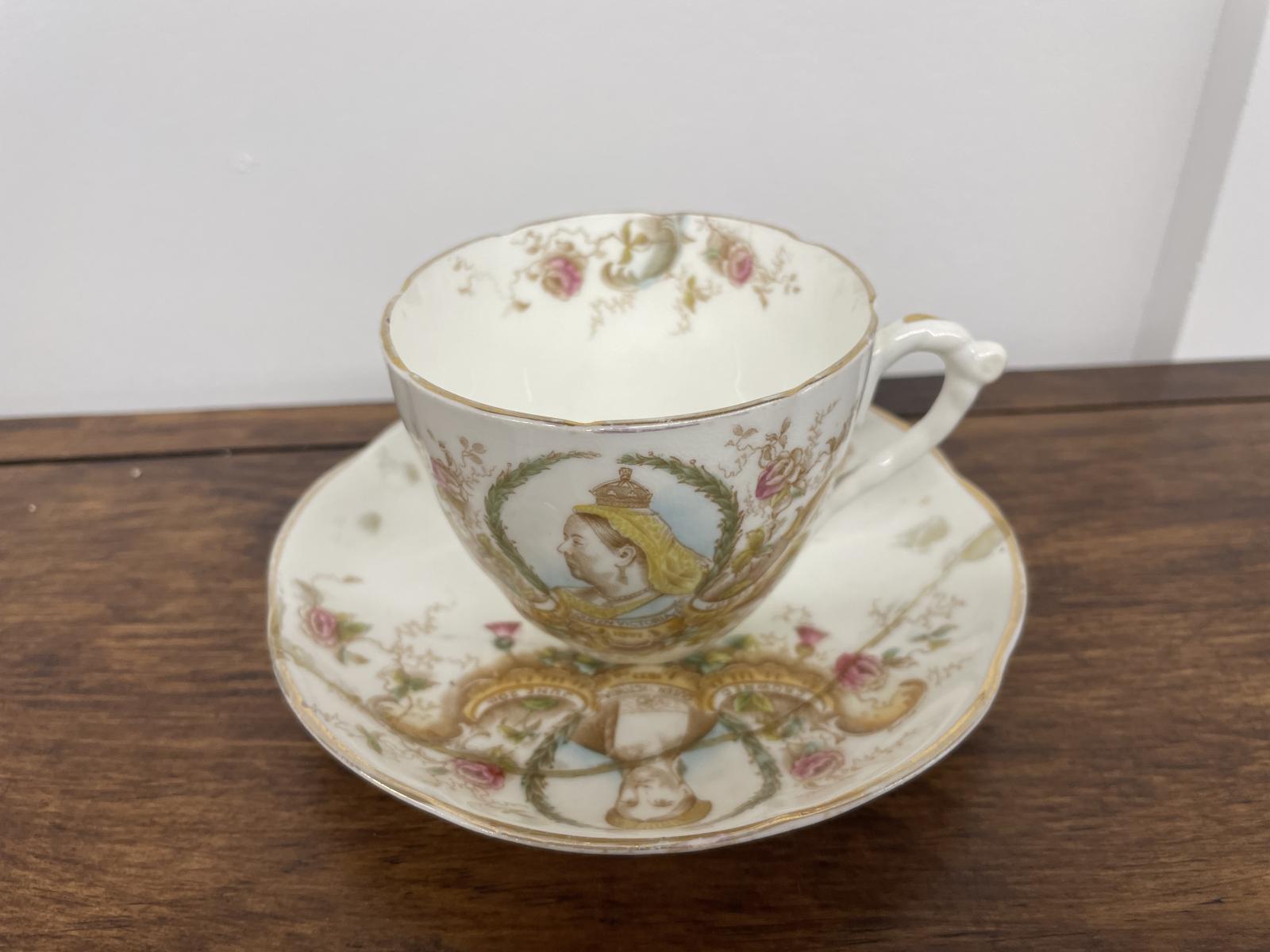 Queen Victoria Diamond Jubilee cup and saucer