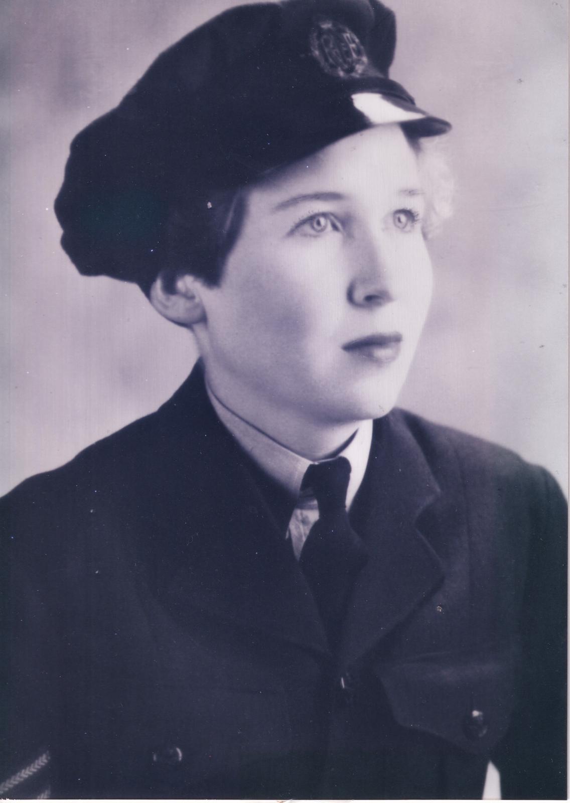 Sergeant Doris Lowe wearing winter uniform. Photo 3882 from the BHS Archive