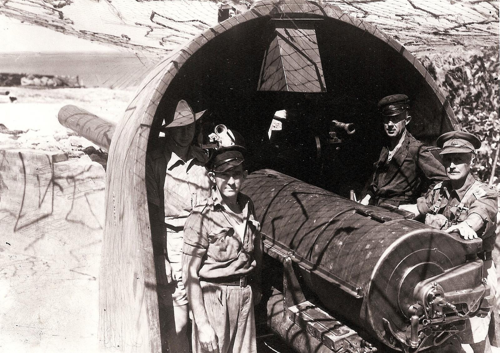 Bickley Battery - Two 6 inch guns 