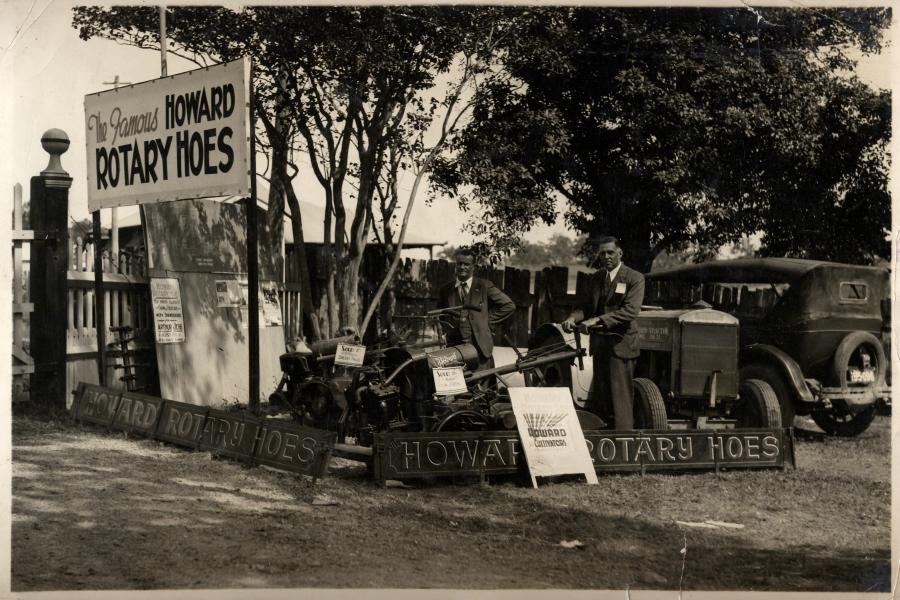 Howard Rotovator exhibiting at a NSW field day in the late 1930s. Image from www.howard-australia.com.au