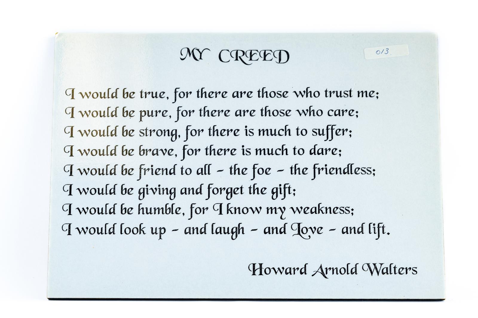 My Creed