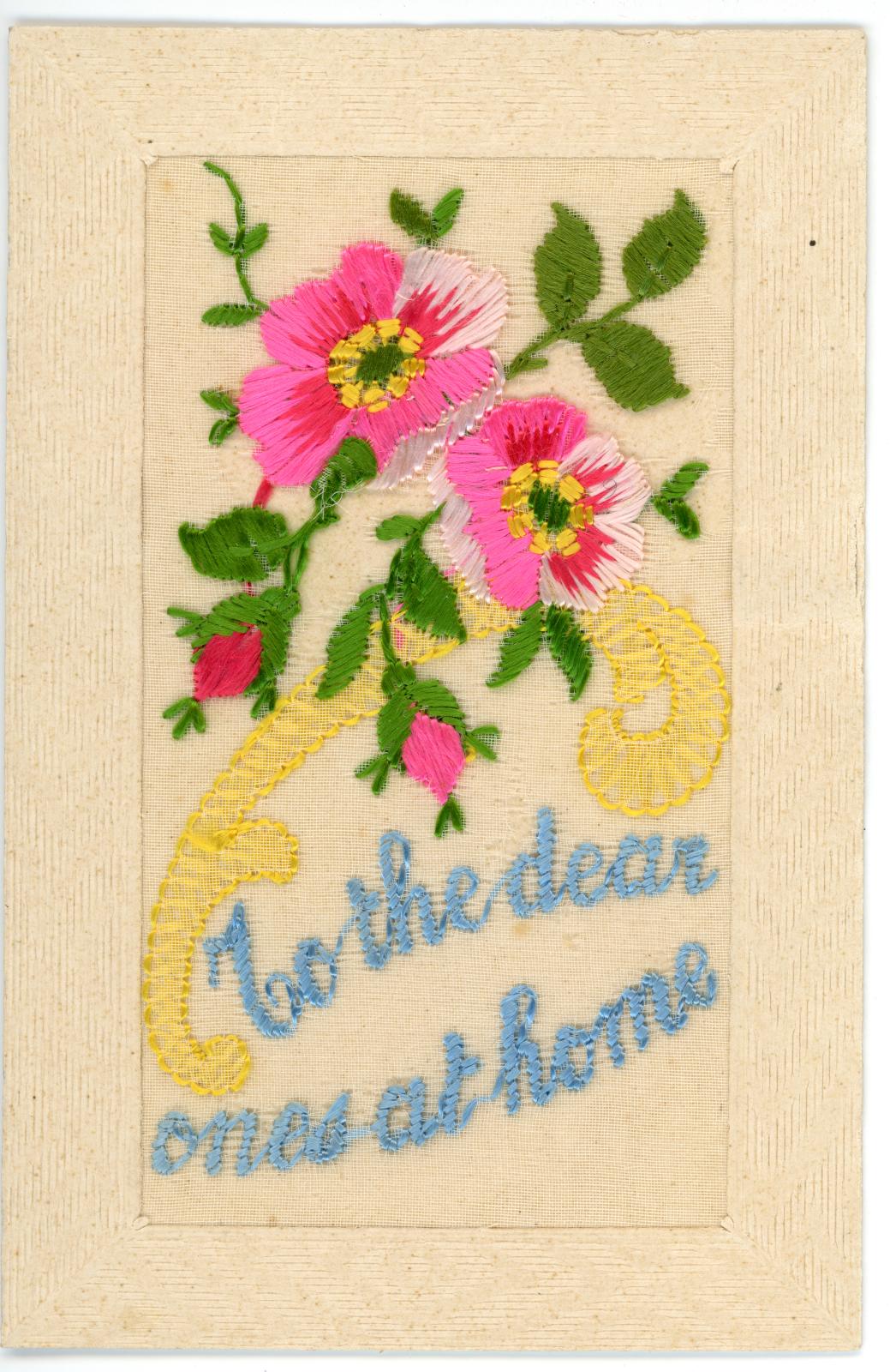 First World War silk postcard