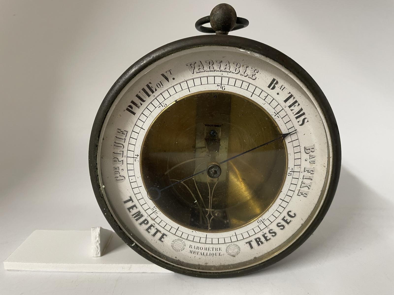 Brass Aneroid Barometer